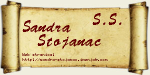 Sandra Stojanac vizit kartica